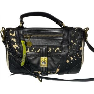 Sam Edelman NWT Parisian Street Odette Leopard Convertible Satchel